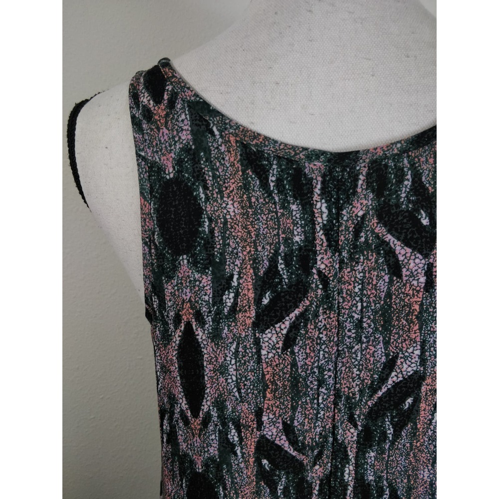 3/$20 BP. Purple Geometric Print Boho Pink Green Tank Top Tunic Dress Size S - Picture 8 of 10